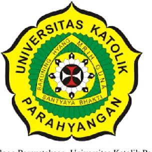 Gambar 3.2 logo Perpustakaan  Universitas Katolik Parahyangan                                          Sumber : https://unpar.ac.id/makna-lambang/logo-unpar-4/  