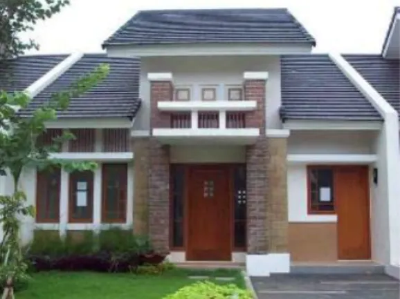 Gambar 2.2 Rumah minimalis berlantai 1 