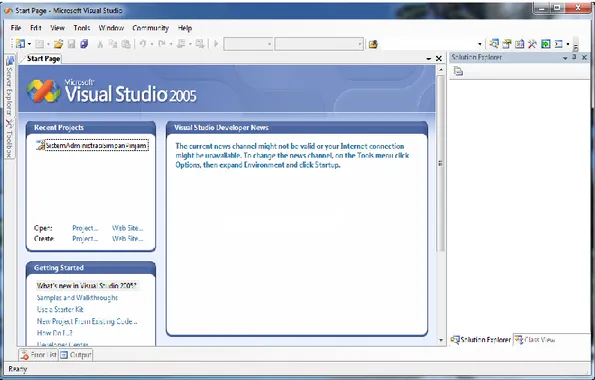 Gambar 2.10 Contoh Interface Microsoft Visual Studio 2005 