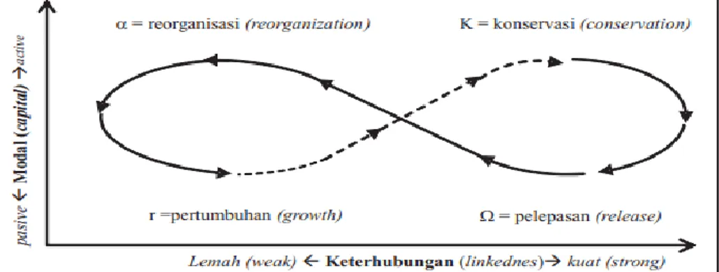 Gambar 2. Siklus Adaptif Empat Fungsi (Diadaptasi dari Holling et al., 2000) 