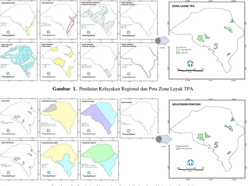 Gambar  1.  Penilaian Kelayakan Regional dan Peta Zona Layak TPA 