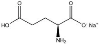Gambar 2.1 Struktur kimia MSG 