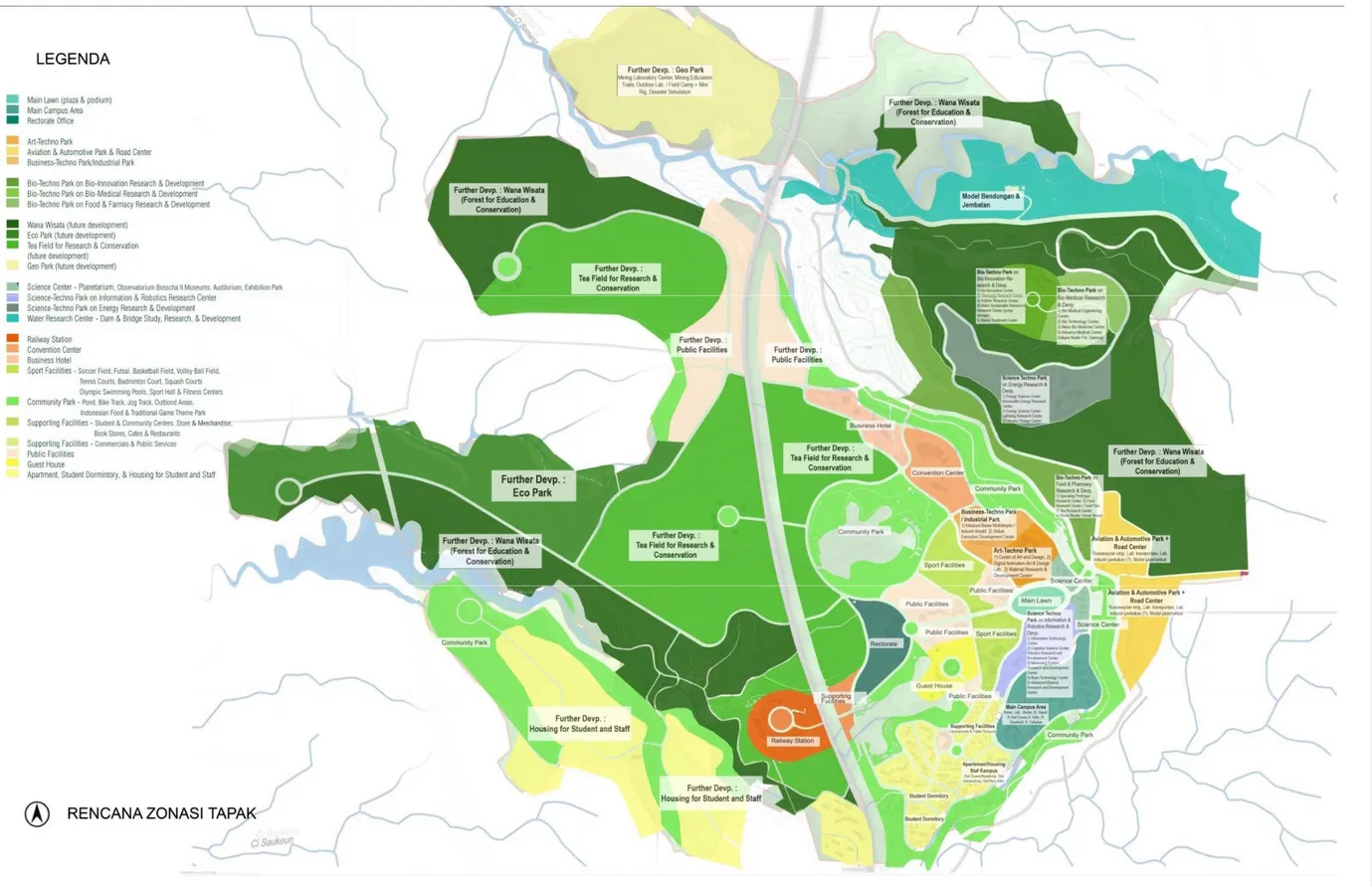 Summary Masterplan Kampus ITB Walini (2020) Green Techno-Art Campus