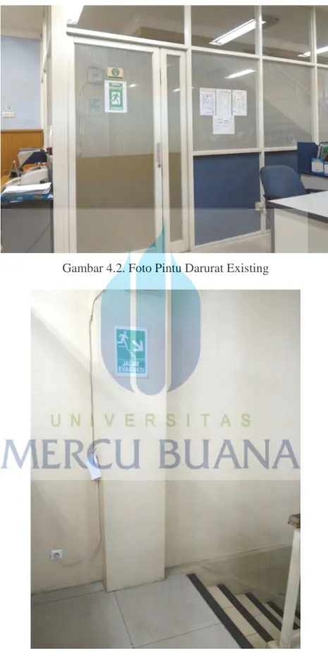 Gambar 4.2. Foto Pintu Darurat Existing 