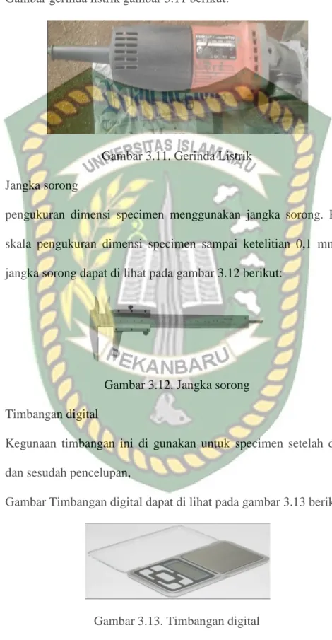 Gambar gerinda listrik gambar 3.11 berikut: 