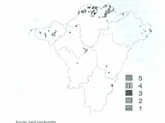 Figure 3. Cluster groups of the Great Plain and North has extreme small vii/ages based on economical principal component