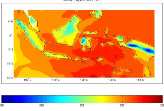 Gambar 4.4. Hasil keluaran dari Model area terbatas atau Limited Area Model (LAM) 