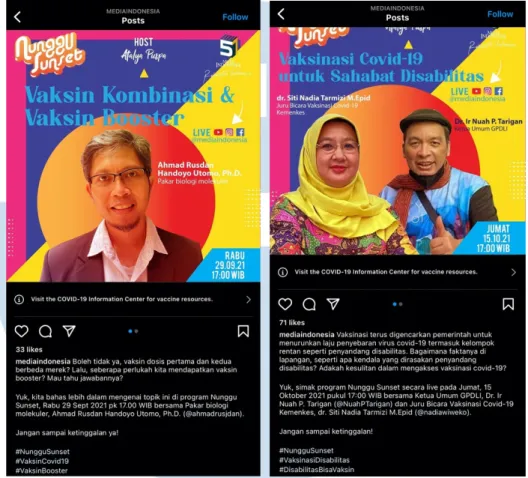 Gambar 3. 17 Contoh Pembuatan Copywriting Pada Program Nunggu Sunset 