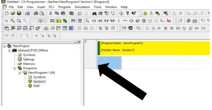 Gambar 3.7 : Tampilan 1.2 CX-Programmer 