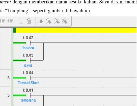 Gambar 3.17 : Tampilan Diagram Ladder 1.7 CX-Programmer 