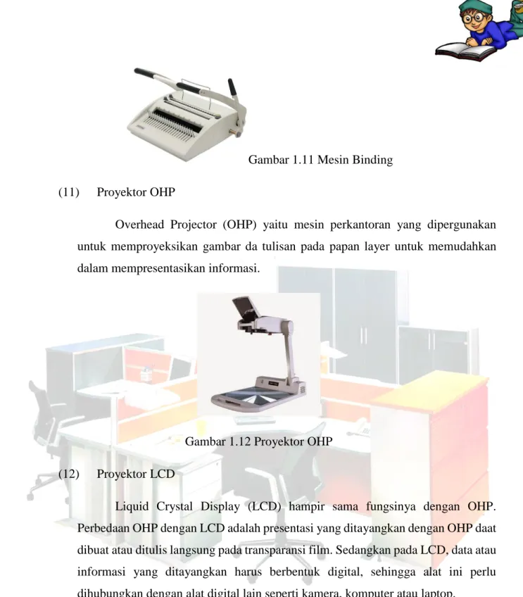 Gambar 1.12 Proyektor OHP  (12)  Proyektor LCD 