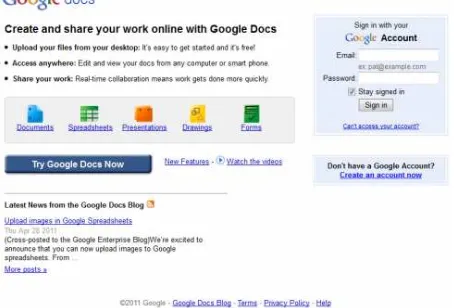 Gambar 4. Registrasi Google Docs 
