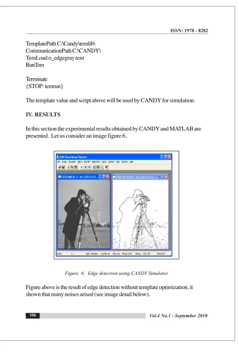 Figure  6.  Edge detection using CANDY Simulator