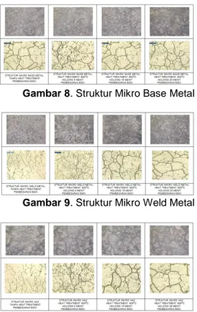 Gambar 8. Struktur Mikro Base Metal 