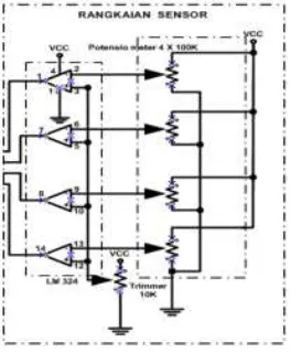 Gambar 2. Rangkaian Sensor (Indikator)