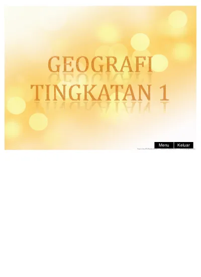 Geografi Tingkatan 1 (Bab 11-17)