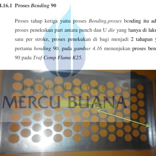 Gambar 4.16 Bending 90  Sumber: data perusahaan 