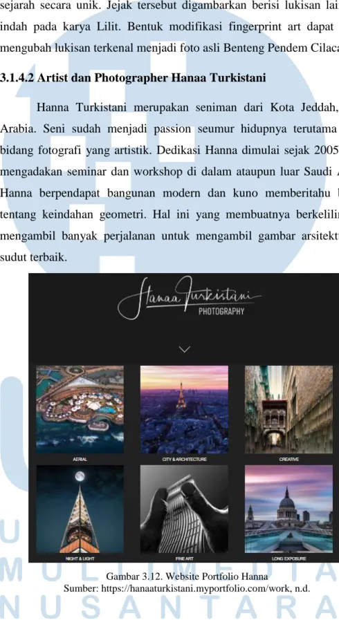 Gambar 3.12. Website Portfolio Hanna 