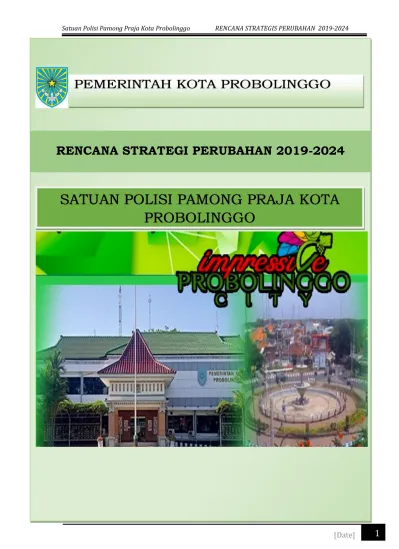 RENCANA STRATEGI PERUBAHAN