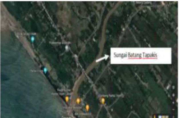 Gambar 1 lokasi Sungai Batang Tapakis. 