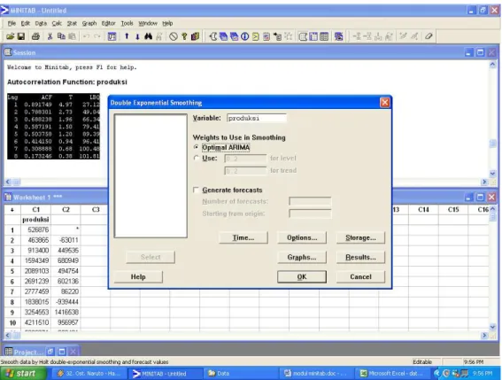 Gambar 10 Kotak Dialog Double Exponential 