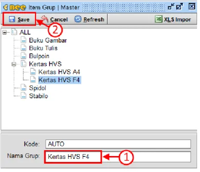 Gambar 1.9. Save Sub Grup 