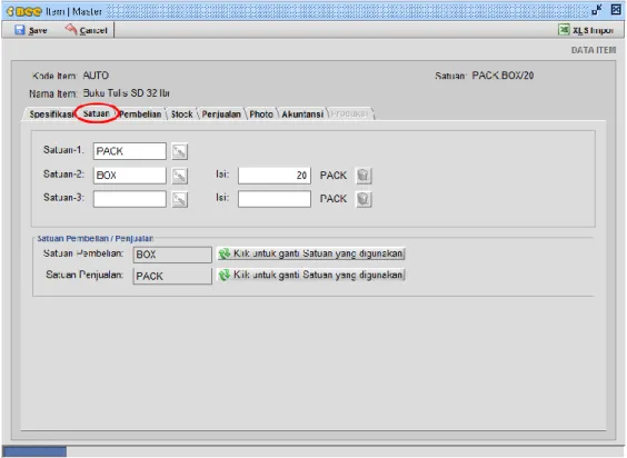 Gambar 1.14. Satuan Item 