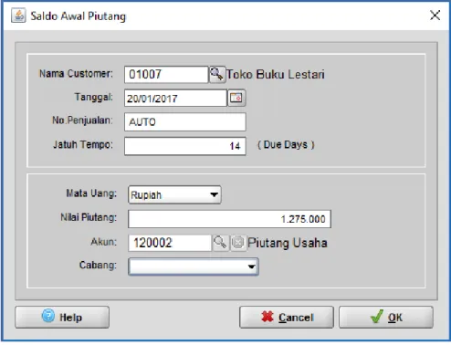 Gambar 1.22. Saldo Awal Piutang 