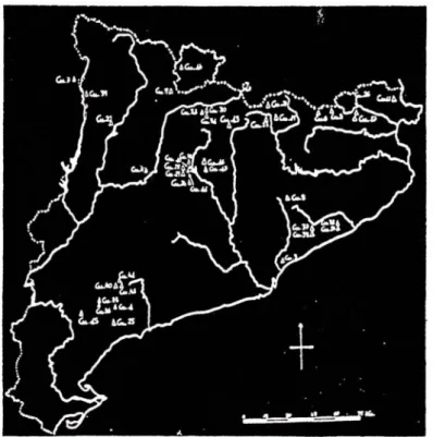 Fig.  1.- Explotacions  i  jaciments  de  minerals  de  coure  (Al. 