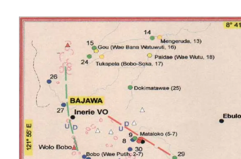 Gambar 2. Peta Lokasi Manifestasi Panas Bumi Daratei Todabelu Mataloko, Kabupaten Ngada Nusa Tenggara Timur 