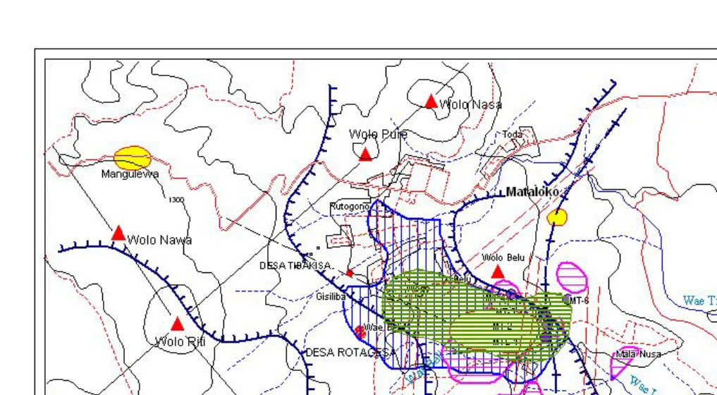 Gambar 6. Peta Kompilasi Daerah Panas Bumi Daratei Todabelu Mataloko, Kabupaten Ngada Nusa Tenggara Timur 