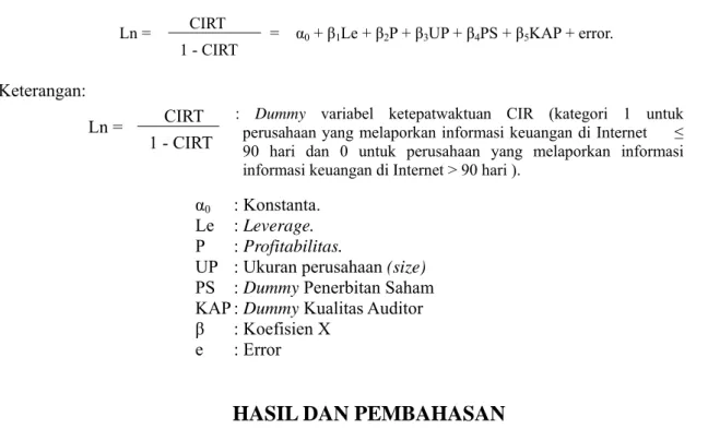 Tabel 1 Seleksi Sampel 