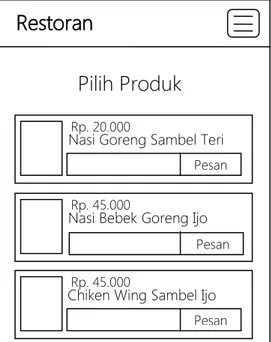 Gambar III.11 Tampilan Layar Produk 