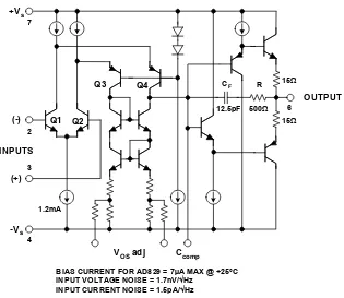 Figure 1-22: AD829 op amp simplified schematic 
