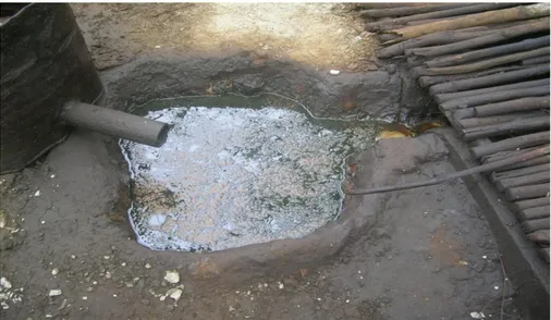 Gambar 6. Residu Penambangan yang Menyebabkan Pencemaran di Desa Ledok (Sumber: Hasil Survey 2012, Foto: Kukuh 