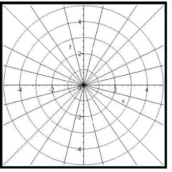 Gambar 1 Keluarga Kurva  y = mx dan y2 + x2 = k2