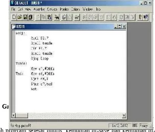 Gambar  2.6  8051 Editor, Assembler, Simulator (IDE)