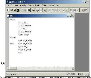 Gambar  2.6  8051 Editor, Assembler, Simulator (IDE)