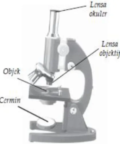 Gambar 2.9 Bagian-Bagian Mikroskop 