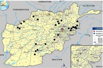 Gambar 4.2 Peta Penguasaan Wilayah Afghanistan  Oleh Taliban 2012 