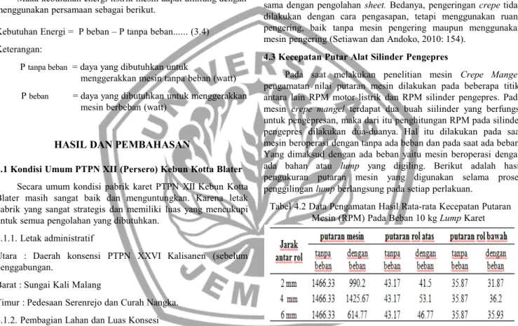 Tabel 4.1 Pembagian Lahan dan Luas Konsesi