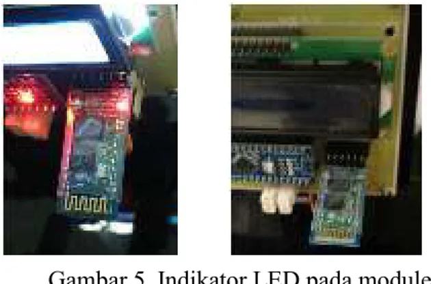Gambar 5. Indikator LED pada module  Bluetooth HC-05 