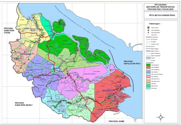 Gambar 2.1. Letak Geografis Kota Pekanbaru  2.1.1.3.  Topografi 
