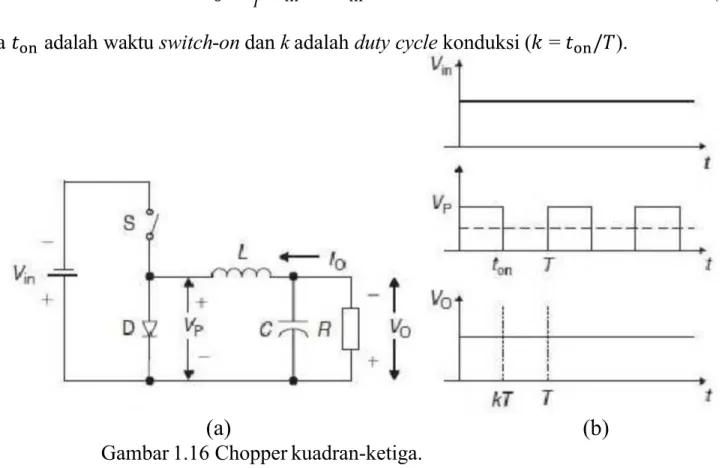 Gambar 1.16 Chopper kuadran-ketiga.