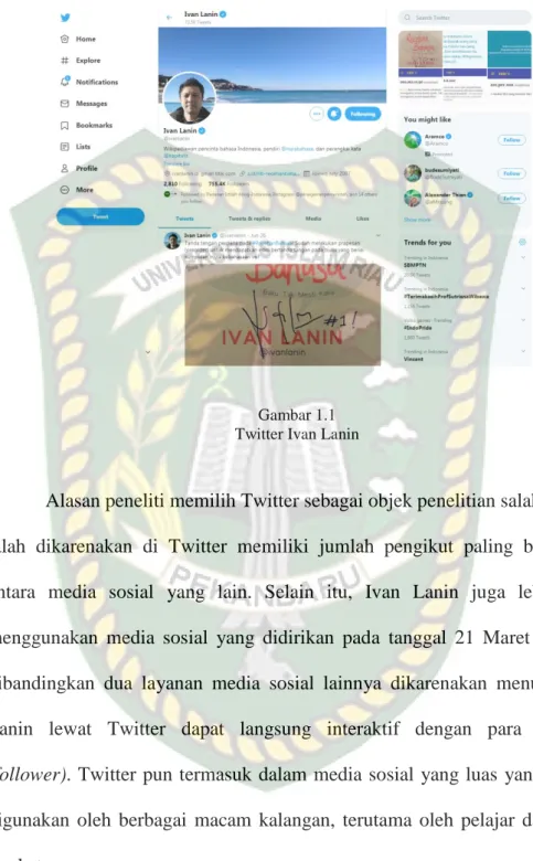 Analisis Manfaat Akun Twitter Ivan Lanin Dalam Aturan Penulisan Bahasa Indonesia Yang Baik Dan 