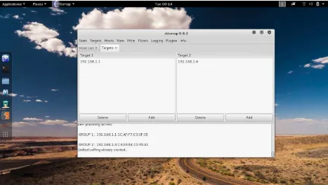 Gambar 3.2.14 :Cari Driftnet pada start menu Kali Linux. 