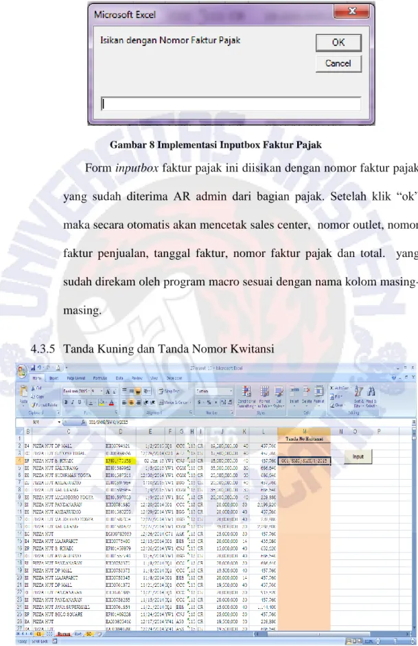 Gambar 8 Implementasi Inputbox Faktur Pajak 