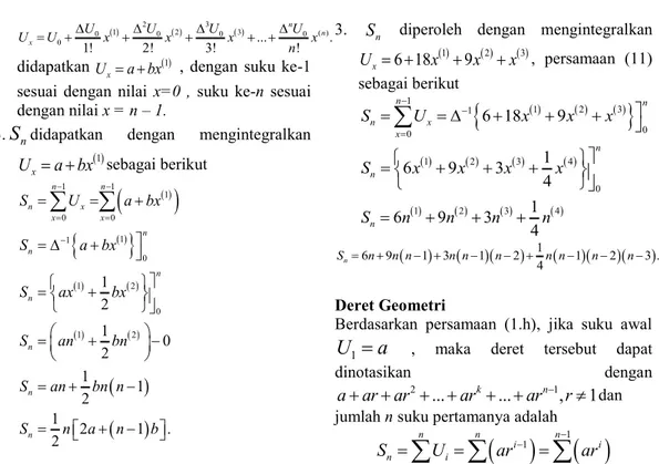 Tabel 3 Beda Hingga dari 6+24+60+120+210+ ...  