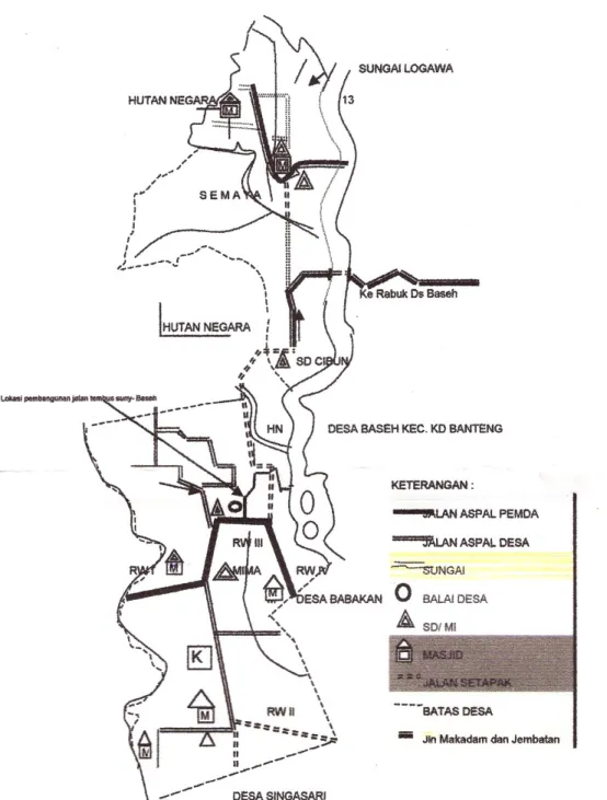 Gambar 1.3  Peta Desa Sunyalangu, Karanglewas 