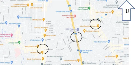 Gambar 3.2 Lokasi Studi Kasus  Sumber: Google maps 